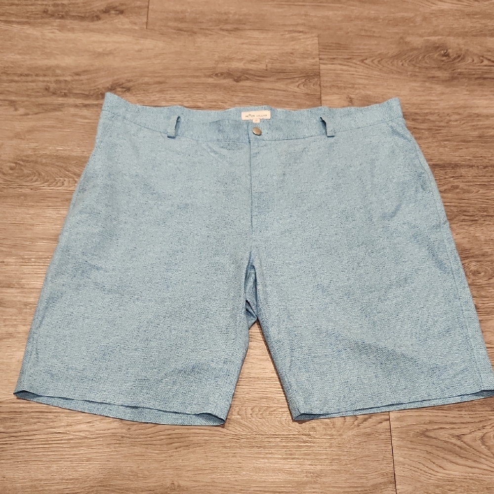 Peter Millar Light Blue Flat Front Men's Shorts 40